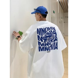 100% Cotton Loose Fit Print T-Shirt for Men - Soft, Breathable, Crew Neck, Short Sleeve, Regular Length, Casual Weekend Tee - Perfect for Daily Outdoor Activities