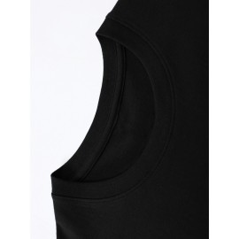 Simple and stylish E-letter printed men's round neck short sleeved T-shirt, comfortable and breathable casual sports top suitable for spring and summer vacation leisure