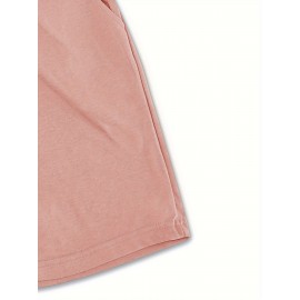 Men'S Casual Halloween-Themed Drawstring Shorts, Cotton Knit Fabric, Solid Color, Regular Fit, Elastic Waistband - Summer Leisure Pants