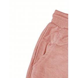 Men'S Halloween-Themed Cotton Shorts, Casual Drawstring Knit Fabric Shorts, Regular Fit, with Slight Stretch, Solid Color Design