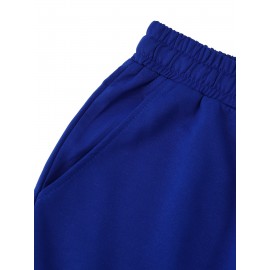 Men's Casual Cross Print Shorts with Pockets - Breathable Polyester, Machine Washable